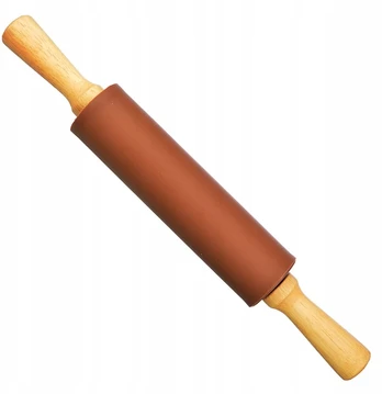 Edel Hoff silikoninis kočėlas tešlai, besisukantis, 38 cm, rudas