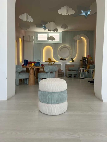 Blue Pouffe Miniboum - Mėlyna