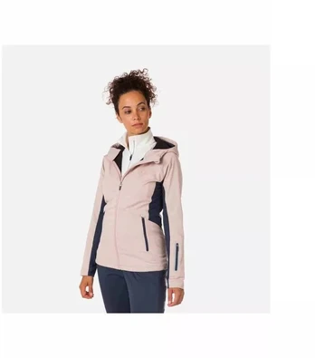 ROSSIGNOL W Softshell striukė su gobtuvu Rožinė