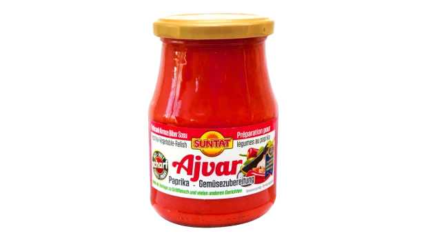 Paprikų padažas "Ajvar" aštrus SUNTAT, 340 g