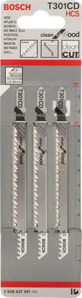 Bosch 3 siaurapj.pjūkleliai T 301 CD