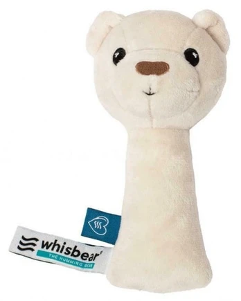 Barškutis Whisbear Bear, baltas