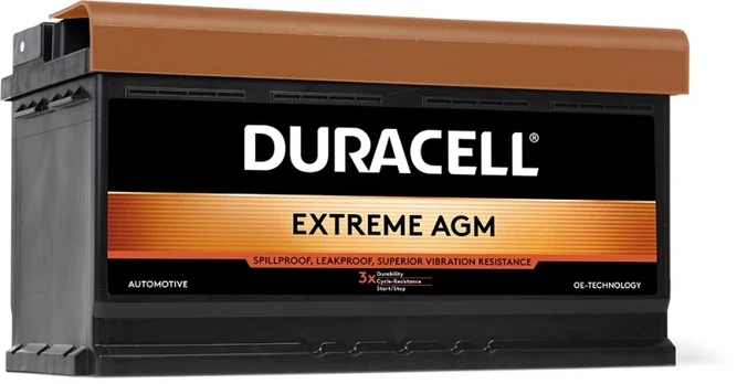 Akumuliatorius AGM Duracell Extreme 95Ah 850A 12V Start Stop