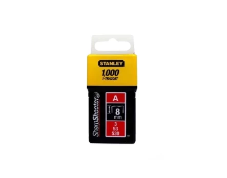Kabės Stanley 1-TRA208T 12mm 1000vnt A-tipas
