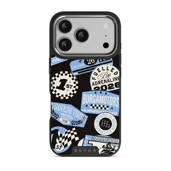 Finish Line - iPhone 17 Pro Case, Elite Dark (MagSafe) / Silver