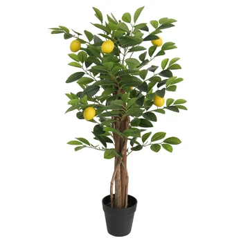 Dirbtinis citrinmedis su trimis kamienais, žalias, 85cm, PP