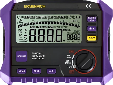 Ermenrich Ping ET60 įžeminimo varžos testeris