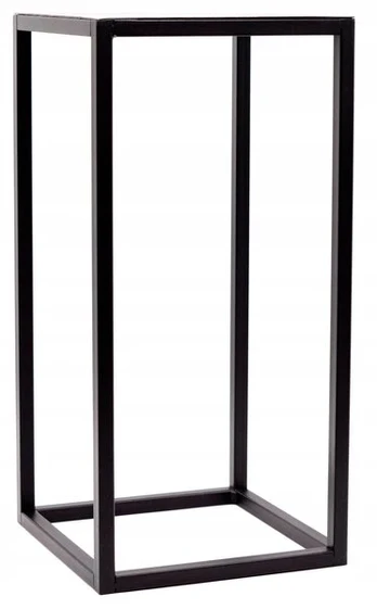 Stovas gėlėms metalinis juodas, loft stiliaus