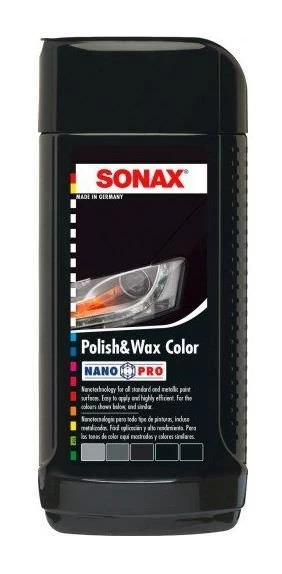 Polirolis su vašku SONAX, juoda sp., 250 ml