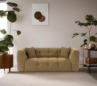 Dvivietė sofa, Hanah Home, Cady, chaki, 100 x 72 x 195