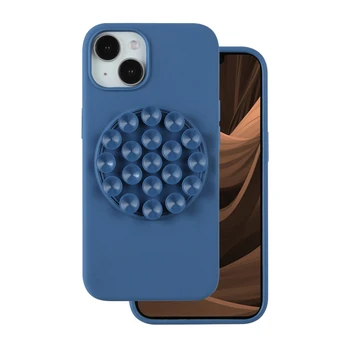 Dėklas Blue Silicone Stick case for iPhone 14 Pro 6,1' mėlynas