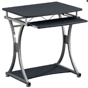 Kompiuterio stalas Techly Compact Desk, juodas/pilkas kaina