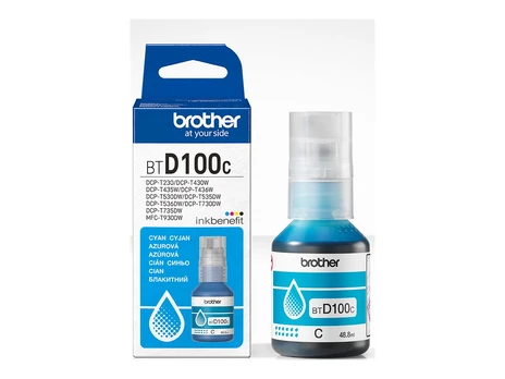 Brother BTD100C Genuine Cyan Ink Bottle