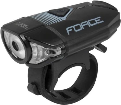 Dviračių žibintas Force, plastikas, juoda