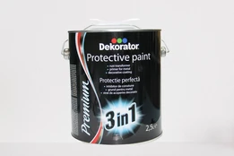 Antikorozinis gruntas-emalė DEKORATOR 3&1, 2,5 l pilkos spalvos kaina