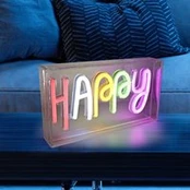 LED stalinė lempa Neon Happy, USB