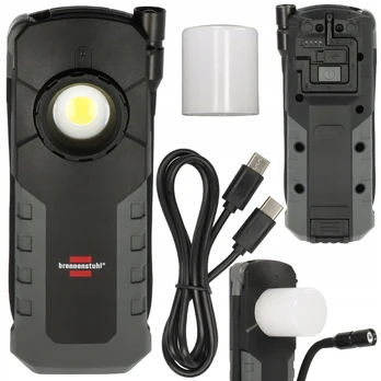 Led dirbtuvių lempa, rankinis akumuliatorinis prožektorius Brennenstuhl 1000lm, Ip54