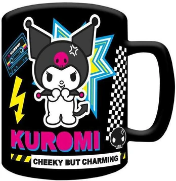 Pyramid Hello Kitty Kuromi Mug with teddy bear cover 440ml