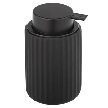 Liquid soap dispenser BELLUNO, ceramic, juodas, 300 ml, Wenko