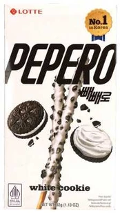 Cookie sticks Pepero Baltas Cookie, 32 g