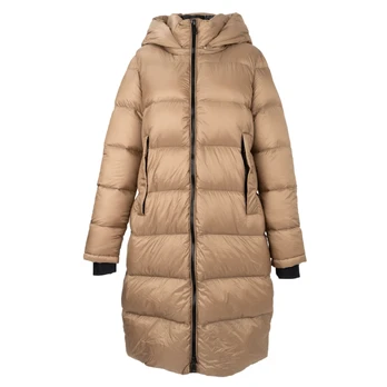 Pūkinė striukė moterims, Smėlio, Jackets