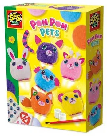 Ses Creative SES Zwierzštka su pomponami 14789 47891