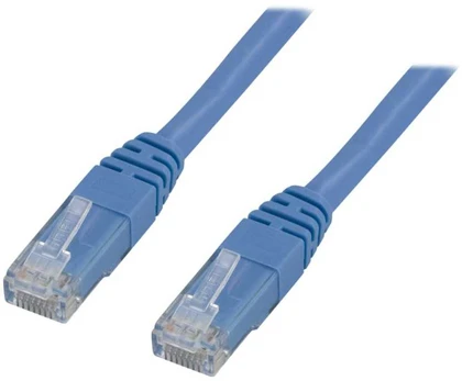 DELTACO - Patchkabel - RJ-45 (han) til RJ-45 (han) - 15 m - UTP - CAT 6 - blå