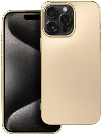 Dėklas Oem METALLIC Case for IPHONE 15 PRO MAX auksinis