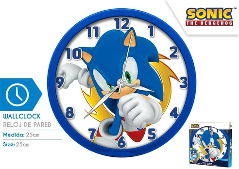 Sega Sonic sieninis laikrodis