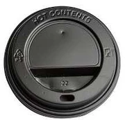 Multi Plastlåg Catersource Ø90 mm Høj Sort til Kaffebæger,10 ps x 100 stk/krt