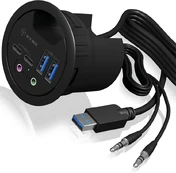 Hub 4-Port Icy Box USB 3.0 IB-HUB1403B Tischeinbau kaina