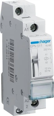 Hager Impulse Relay 16A 12V AC 1NC (EPN511)