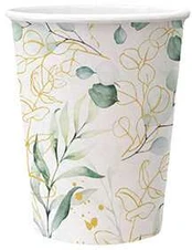 Kartoninės stiklinės Golden Eucalyptus Paw 250ml/8vnt.