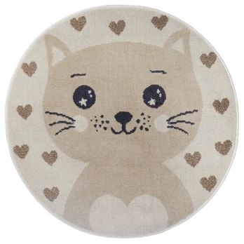 Hanse Home vaikiškas kilimas Cat 100x100 cm