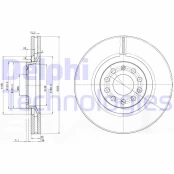 Stabdžių diskas DELPHI BG3714 kaina