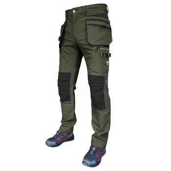 Kelnės su kišenėmis dėklais Jupiter Slim fit, zalias C50, Pesso