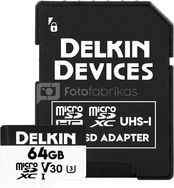 DELKIN TRAIL CAM HYPERSPEED MICROSDXC (V30) 64GB kaina