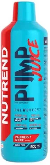 Nutrend Pump Juice 900 ml. (Raspberry Shock skonis)