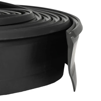 Garažo durų sandarinimas Juoda 52 x 2 mm 6 m PVC