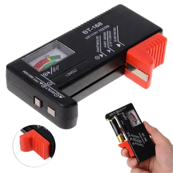 AA, AAA, 9V, C, D baterijų testeris – universalus analoginis voltmetras