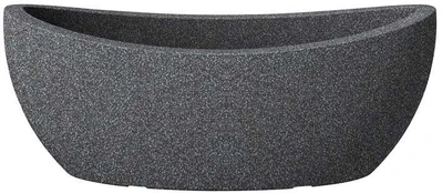 Vazonas Scheurich Juodas-Granit 253/58, plastikinis, Ø580mm