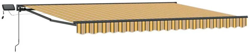 Rankinis markizės rėmas su LED 4 × 3,5 m