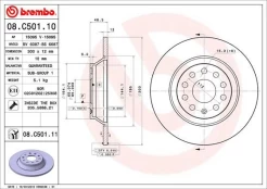 Stabdžių diskas BREMBO 08.C501.11 kaina
