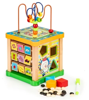 Medinis mokomasis kubas, rūšiavimo lenta „Ecotoys“