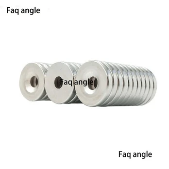 10 dalių N52 neodimio magnetai su skylutėmis, 12x3 mm
