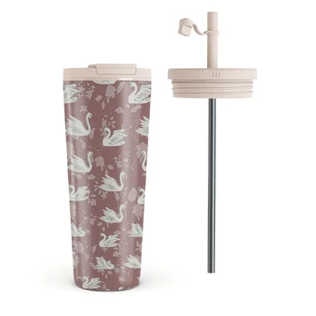 Evermore - Travel Mug, 700 ml / Flap & Straw Set