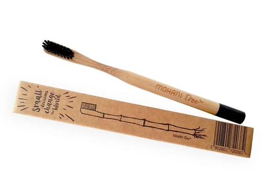 Mohani Dantų šepetėlis Humble Bamboo Medium Juodas