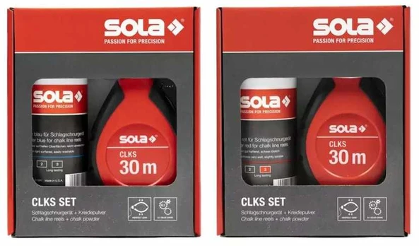 SOLA SZNUREK TRASERSKI 30m CLKS SET B + KREDA mėlyna