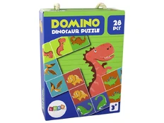 Domino žaidimas Lean Toys Dinosaur kaina