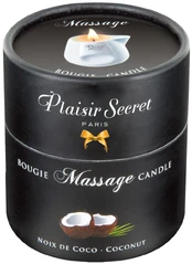 Plaisir Secrets Massage Candle Coco 80ml masažo žvakė kaina